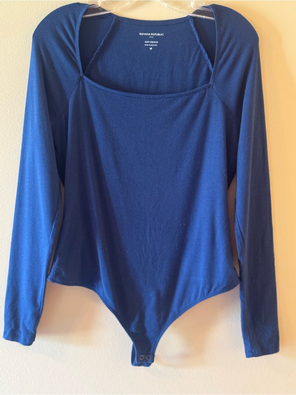Banana Republic Navy Blue Long-Sleeve Bodysuit